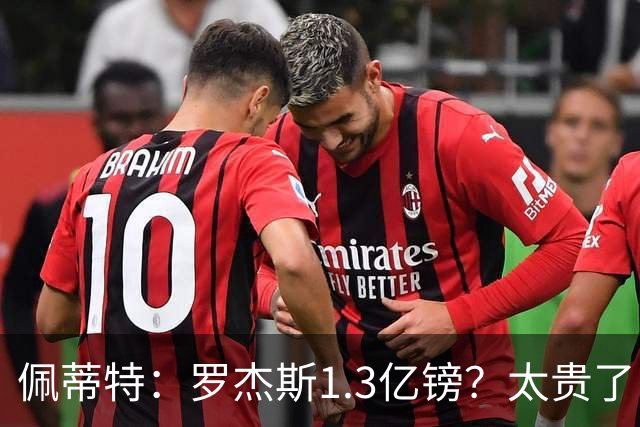 佩蒂特：罗杰斯1.3亿镑？太贵了！阿森纳可以把尼科作为替代方案